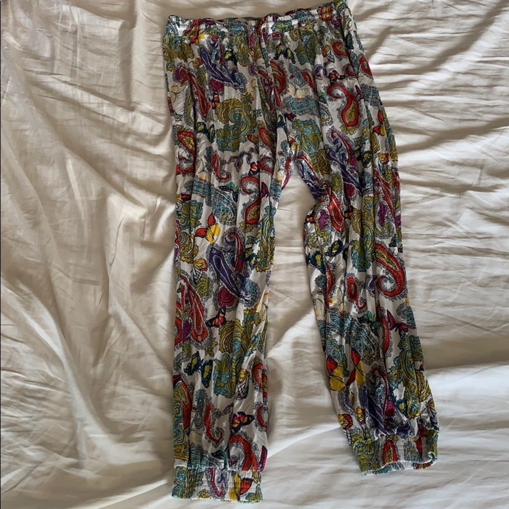 loose paisley pants